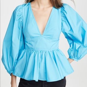 Staud Luna Top in Bright Blue - Size 6